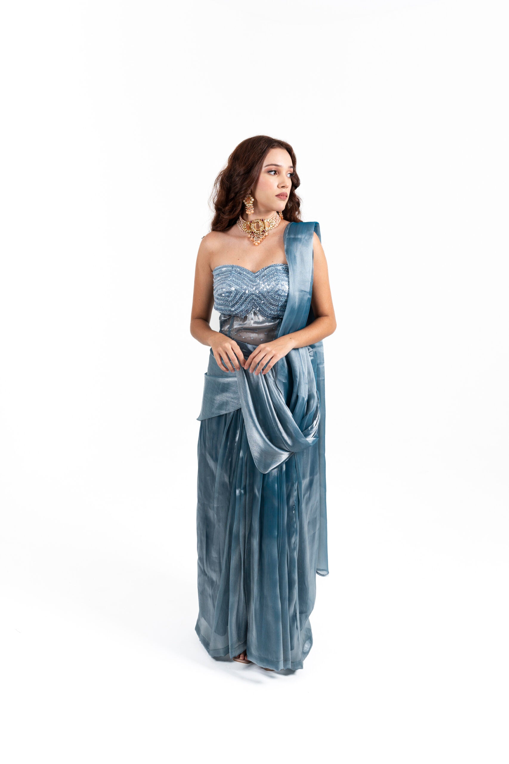 Light Blue Saree