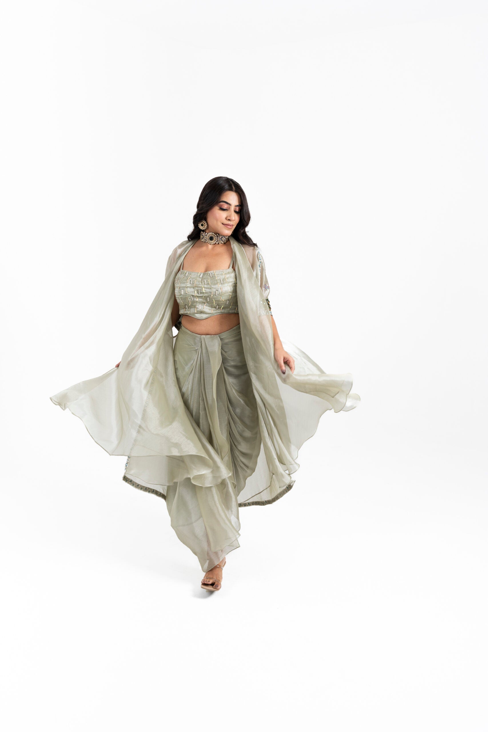 Cape Dhoti Set