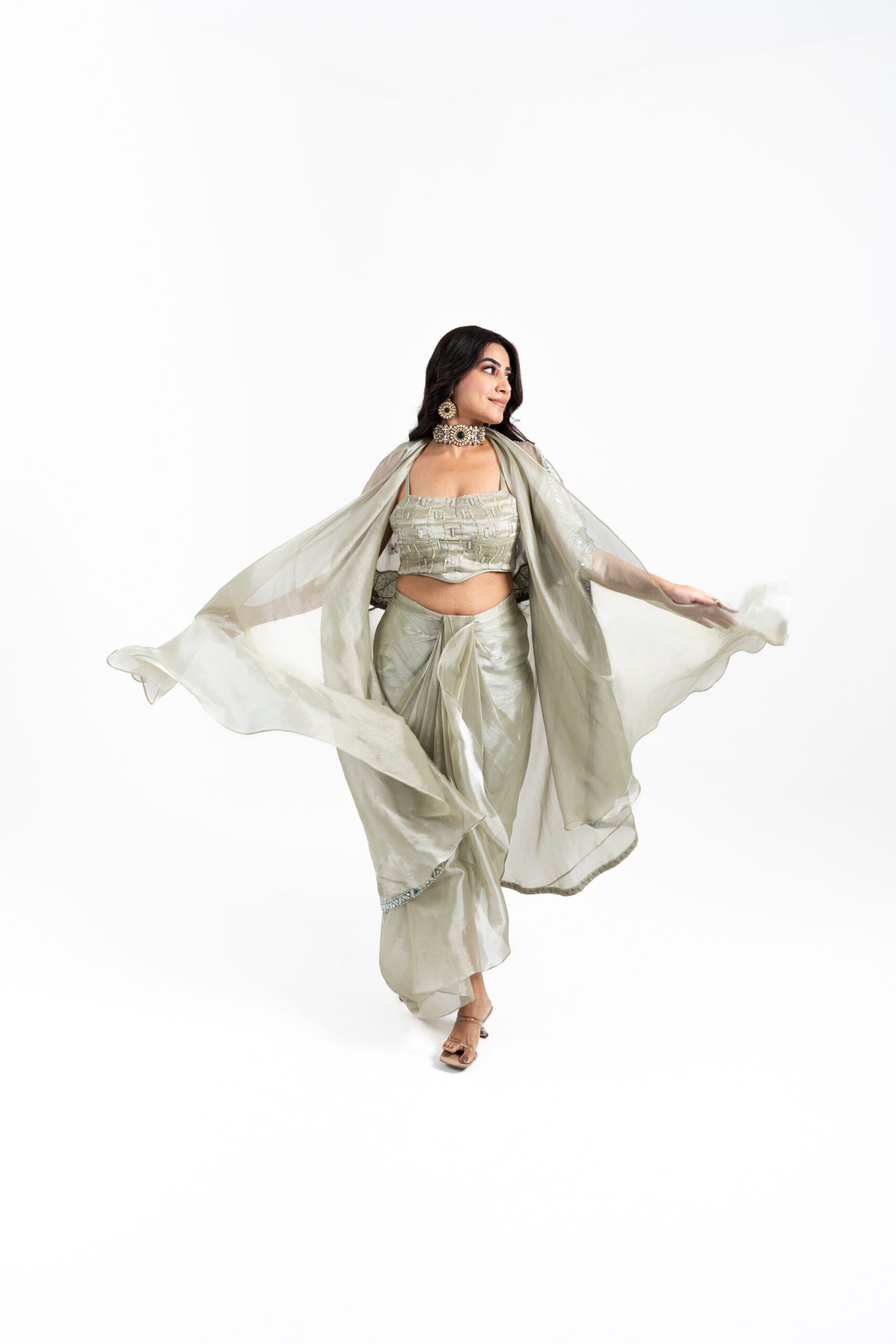 Cape Dhoti Set