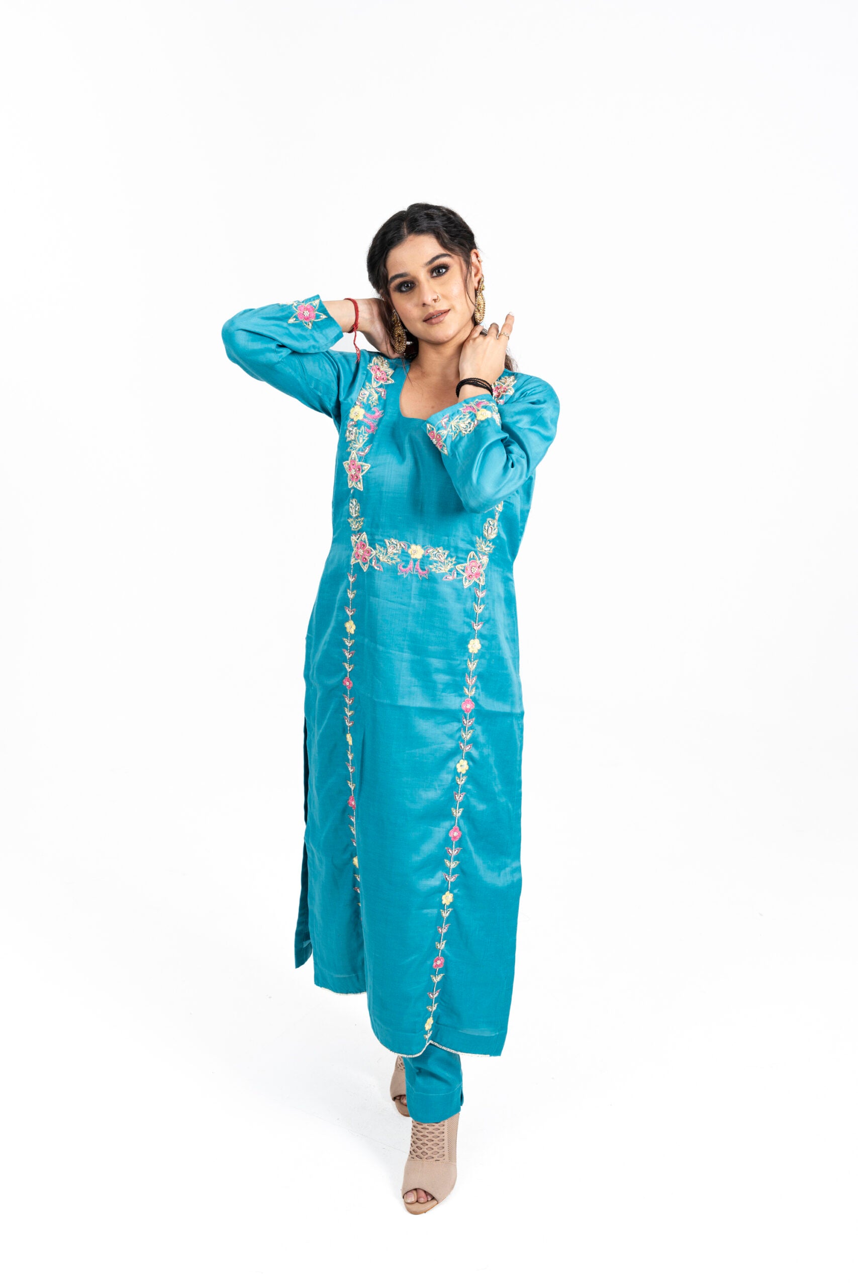 Light Blue Pakistani Style Suit