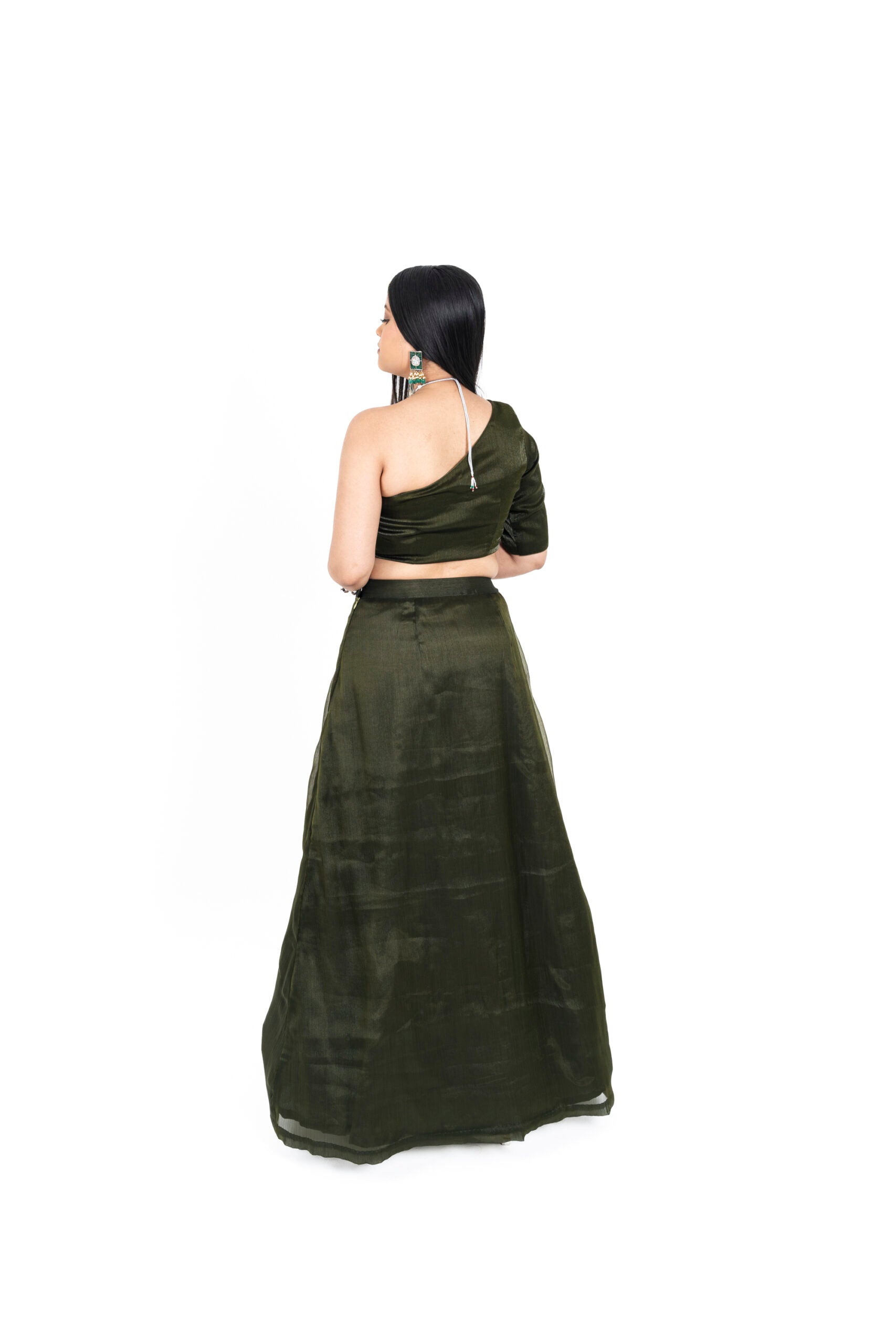 Bottle Green Lehenga Set