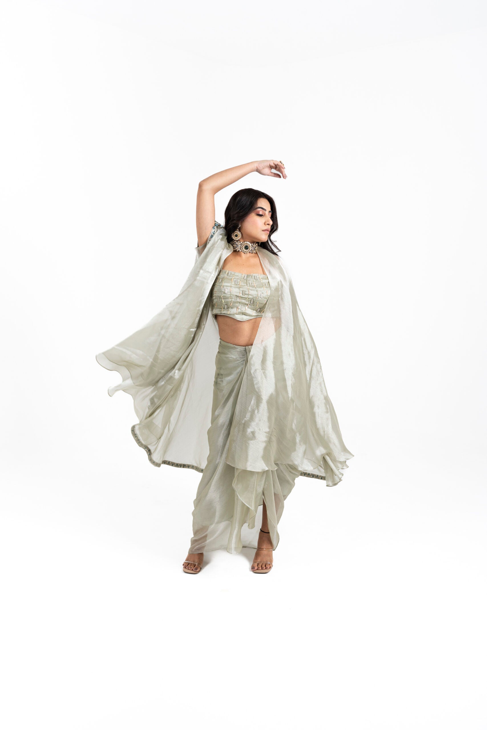 Cape Dhoti Set