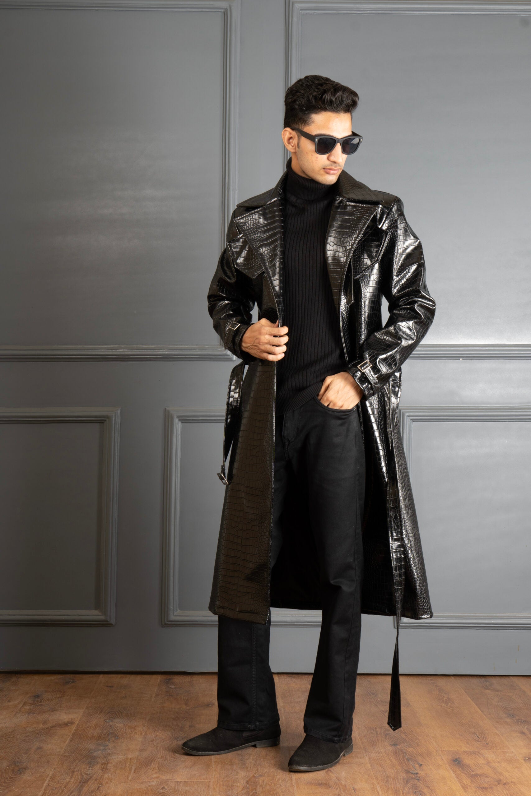 Leather Trench Coat